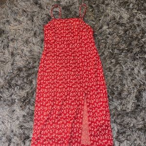 Zara Floral Tank Mid Length Dress